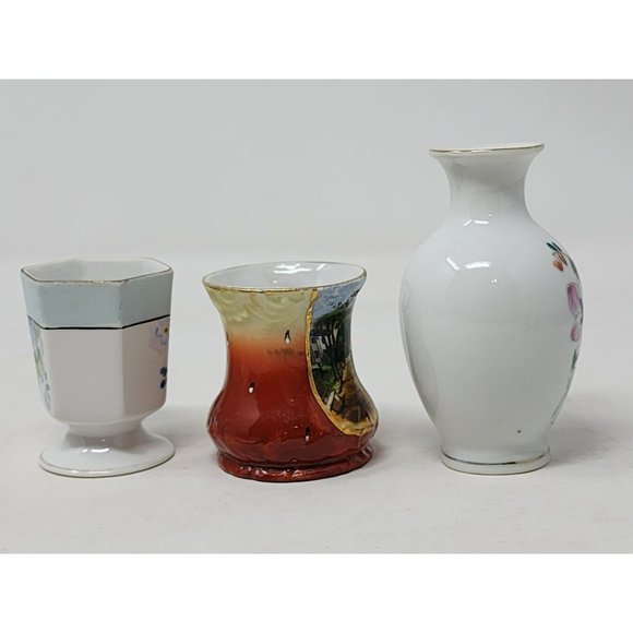 Lot Of 3 Vintage 1Noritake 1Import, 1China Mini Vases‎ Flowers Oskarshamn - Picture 5 of 16